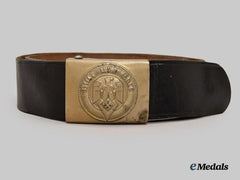 Germany, HJ. A Member’s Belt and Buckle, by Overhoff & Cie