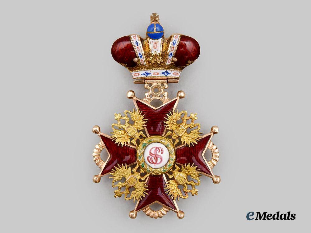 russia,_imperial._an_order_of_saint_stanislaus,_i_i_class_cross_in_gold_with_crown&amp;_photograph,_by_julius_keibel___m_n_c8987