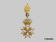 International. A Rare Order of Merit of the Sovereign Military Order of Malta, Miniature in Gold, c. 1805
