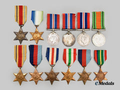 United Kingdom. A Lot of Twelve Second War Medals, Awards, and Decorations