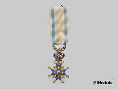 Serbia, Kingdom. An Order of Saint Sava, Miniature in Gold and Diamonds