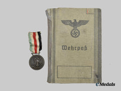 Germany, Heer. An Afrikakorps Wehrpaß, with Italian-German African Campaign Medal