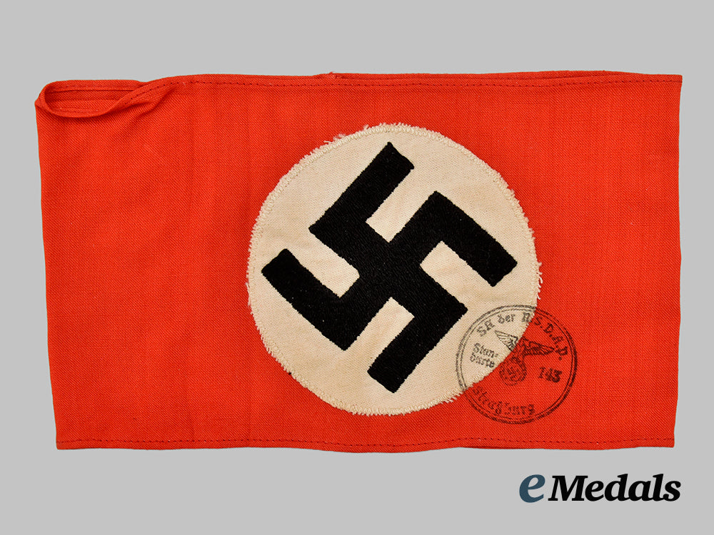 germany,_n_s_d_a_p._a_member’s_armband,_issued_to_s_a-_standarte123,_straßburg___m_n_c9048