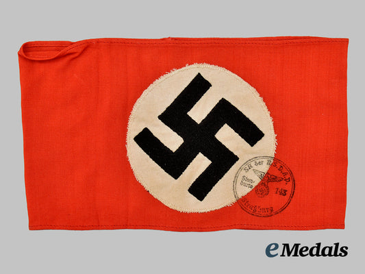germany,_n_s_d_a_p._a_member’s_armband,_issued_to_s_a-_standarte123,_straßburg___m_n_c9048