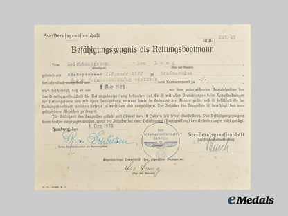 germany,_kriegsmarine._a_gebührnisbuch_and_documents_to_leo_lang,_youth_conscript_serving_in_naval_region_norway___m_n_c9074