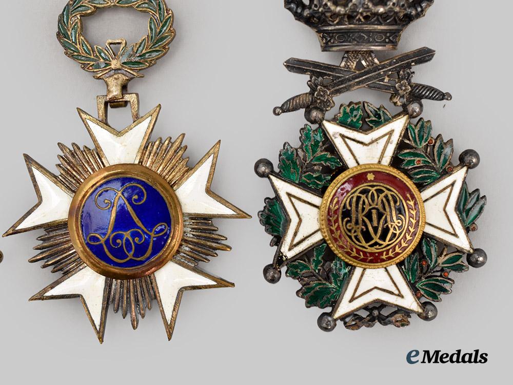 belgium,_kingdom._a_lot_of_four_decorations___m_n_c9081