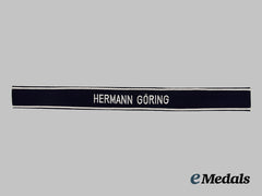 Germany, Luftwaffe. A Mint 1st Fallschirm-Panzer Division Hermann Göring NCO’s Cuff Title