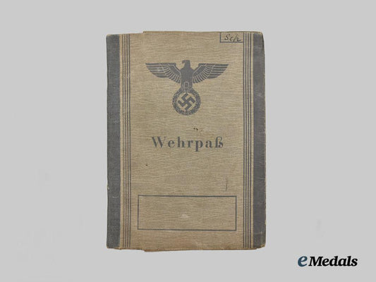 germany,_wehrmacht._a_wehrpaß_to_karl_schroth,_youth_conscript_and_flakhelfer___m_n_c9121