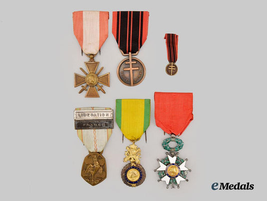 france,_republic._a_lot_of_five_medals___m_n_c9133