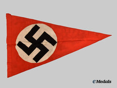 Germany, Third Reich. A Large National Flag Pennant, Stadtverwaltung Kandel