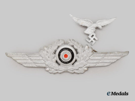 germany,_luftwaffe._a_matching_set_of_visor_cap_insignia_for_enlisted_ranks___m_n_c9224