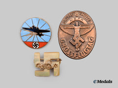 Germany, Third Reich. A Lot of Three Badges (RLB Spotter/NSFK Meeting/Good Luck)