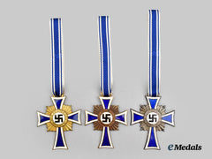 Germany, Third Reich. A Mixed Lot of Honour Crosses of the German Mother, All Grades