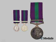 United Kingdom. General Service Medals for Palestine.