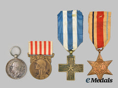 International. A Lot of Four Campaign Medals