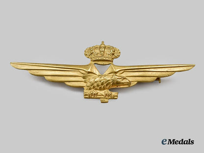 italy,_fascist_state._a_second_war_royal_italian_air_force_pilot_badge,_c.1941___m_n_c9319