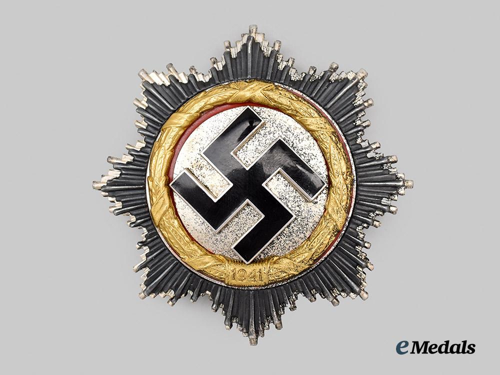 germany,_federal_republic._a_german_cross_in_gold,_early_exhibition_example_by_rudolf_souval___m_n_c9327