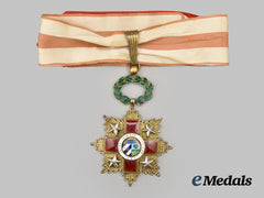 Cuba, Republic. An Order of Honour and Merit of the Cuban Red Cross, III Class Commander,  c.1930