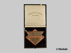 Germany, NSFK. A 1937 Model Aircraft Competition Merit Plaque, with Case and Award Document