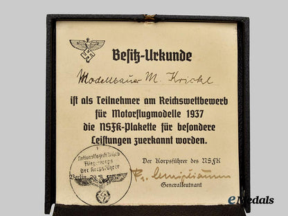 germany,_n_s_f_k._a1937_model_aircraft_competition_merit_plaque,_with_case_and_award_document___m_n_c9367