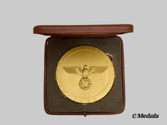 Germany, SA. A 1938 Berlin Sports Games Victor’s Medallion, with Case