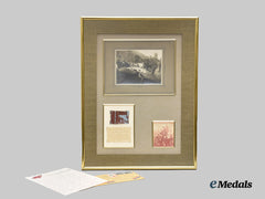 Germany, Imperial. A Framed Fabric Extract from the Tri-Plane of Manfred von Richthofen, Ex-Charles Donald Collection