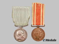 Denmark, Kingdom. Two Commemorative War Medals