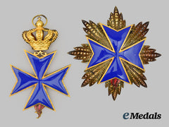 Italy, Kingdom. A Military Order of St. Savior and St. Bridget Cross, Knight Grand Cross Set