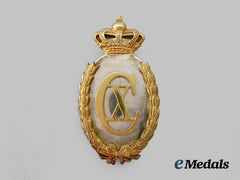 Denmark, Kingdom. A King Christian X Crowned Monogram Decoration Badge, c. 1912-1947, Only Forty Awarded
