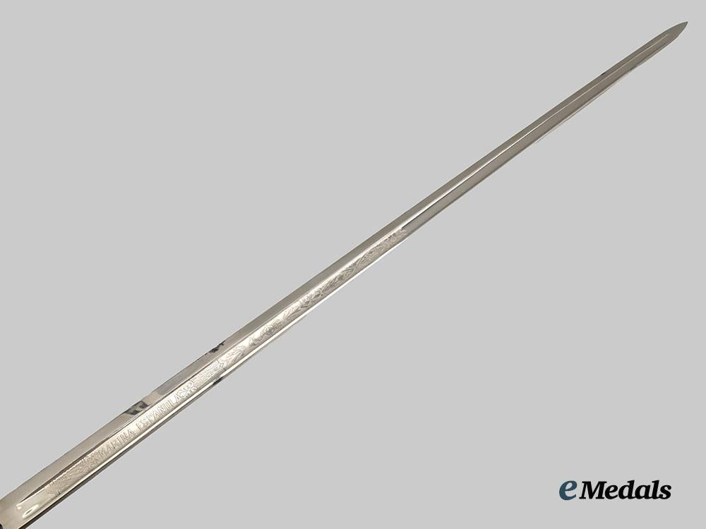 spain,_francoist_era._a_naval_officer's_sword,_by_artillery_factory_of_toledo,_c.1940___m_n_c9488