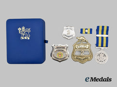 Canada, Commonwealth. A Lot of Police Exemplary Service Awards Awarded to Serge Demarbre