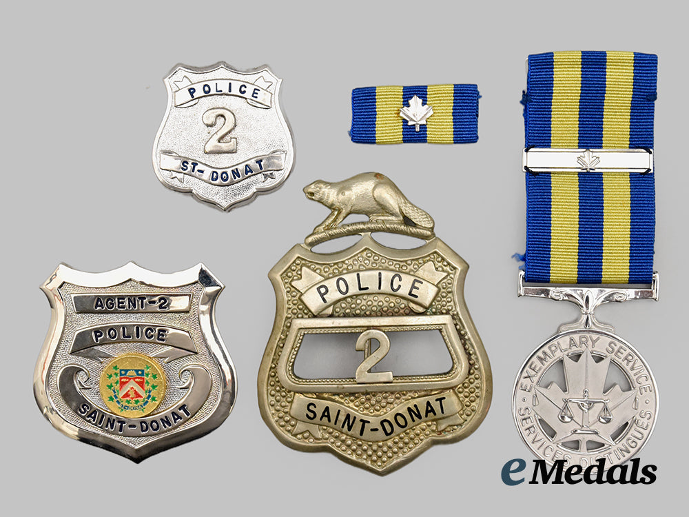 canada,_commonwealth._a_lot_of_police_exemplary_service_awards_awarded_to_serge_demarbre___m_n_c9523