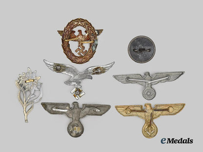 germany,_third_reich._a_mixed_lot_of_cap_insignia___m_n_c9530