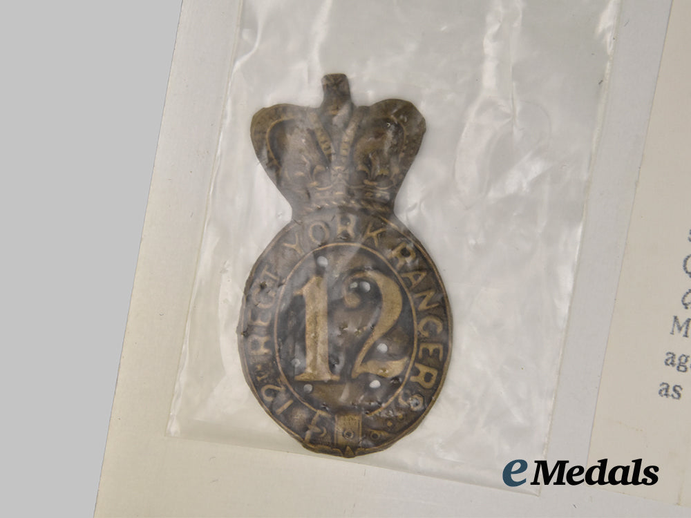 united_kingdom._a12th_regiment,_york_rangers_boer_war_badge,_c.1900___m_n_c9553