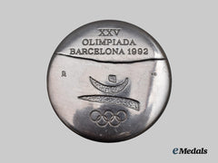Spain. A Rare 1992 Official Olympic Medal
