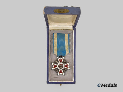 romania,_kingdom._an_order_of_the_romanian_crown,_knight’s_cross_with_case___m_n_c9601