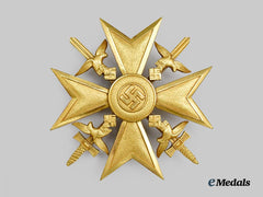 Germany, Federal Republic. A Spanish Cross with Swords, Gold Grade by Rudolf Souval, Veteran's Example c. 1960