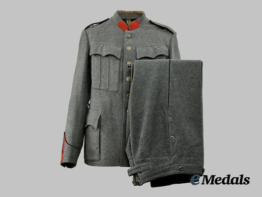 switzerland,_federation._an_artillery_enlisted_man’s_service_tunic_and_trousers___m_n_c9678