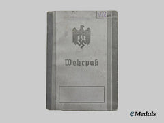 Germany, Heer. A Wehrpaß to Paul Maiwald, Construction and Security Units with Western and Eastern Front Combat