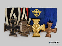 Germany, Third Reich. A Medal Bar for First World War and Police Service