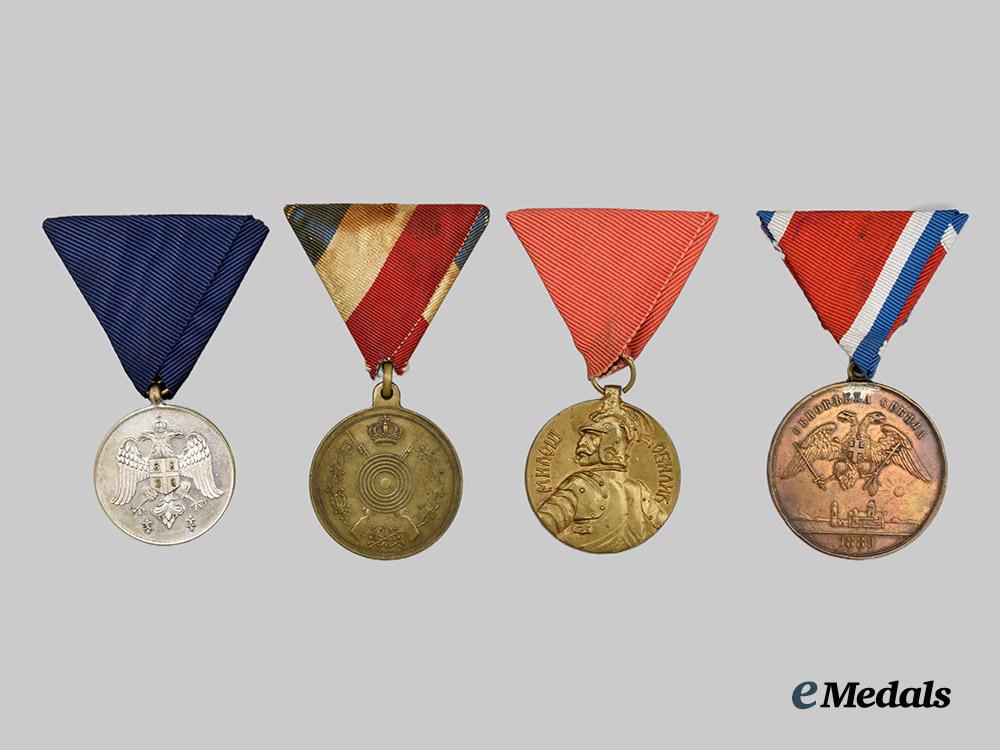 serbia,_kingdom._a_lot_of_four_medals___m_n_c9843