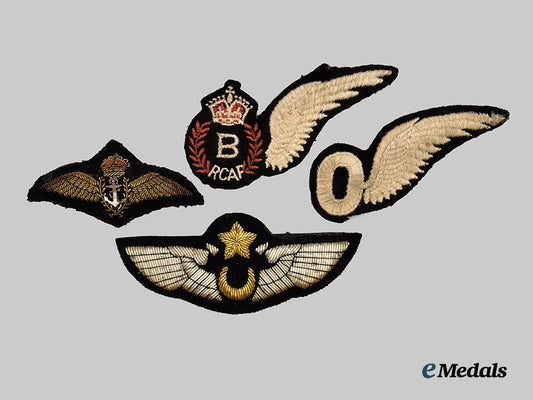 canada,_commonwealth._a_lot_of_four_embroidered/_bullion_wings___m_n_c9861