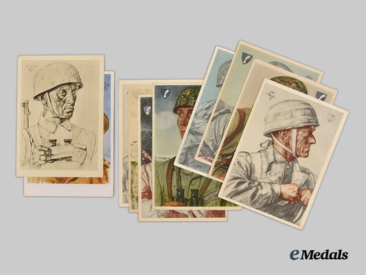 germany,_luftwaffe._a_mixed_lot_of_fallschirmjäger_and_sturm-_regiment_postcards___m_n_c9872