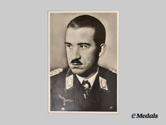 Germany, Luftwaffe. A Signed Postcard of Fighter Ace Adolf Galland