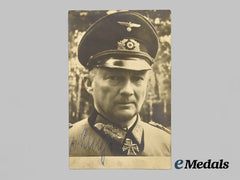 Germany, Wehrmacht. A Wartime Signed Photograph of Generalfeldmarschall Günther von Kluge