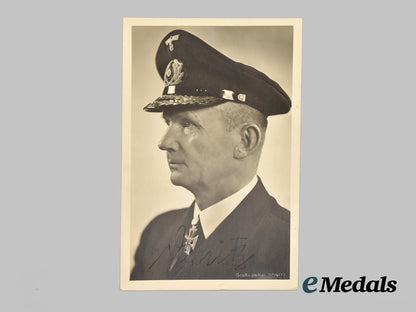 germany,_kriegsmarine._a_signed_postcard_of_großadmiral_karl_dönitz___m_n_c9924
