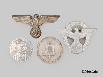 germany,_third_reich._a_mixed_lot_of_cap_insignia_and_medallions___m_n_c9945