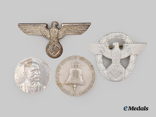 germany,_third_reich._a_mixed_lot_of_cap_insignia_and_medallions___m_n_c9945