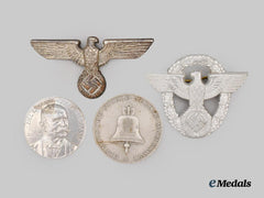 Germany, Third Reich. A Mixed Lot of Cap Insignia and Medallions