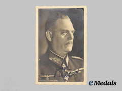 Germany, Wehrmacht. A Wartime Signed Postcard of Generalfeldmarschall Wilhelm Keitel